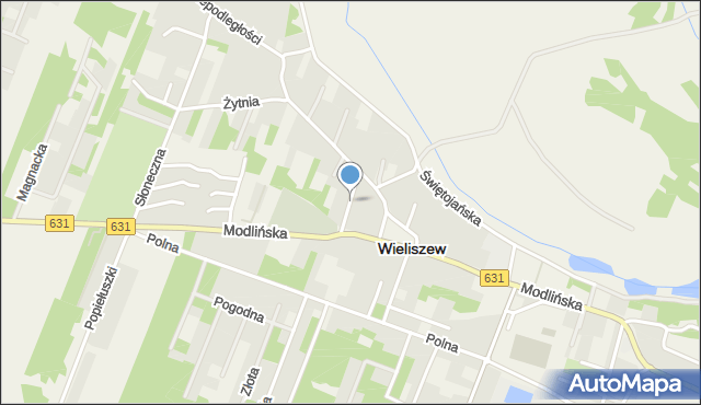 Wieliszew, Krótka, mapa Wieliszew