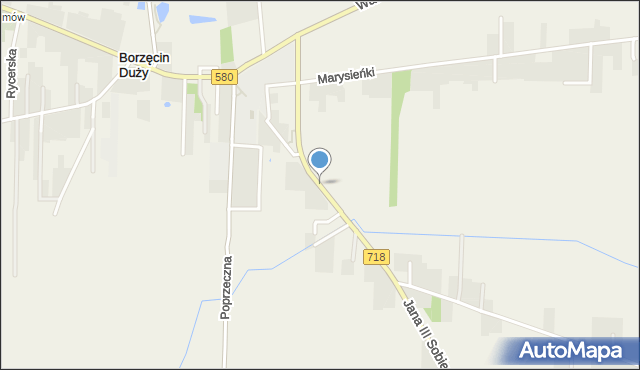 Wierzbin, Króla Jana III Sobieskiego, mapa Wierzbin