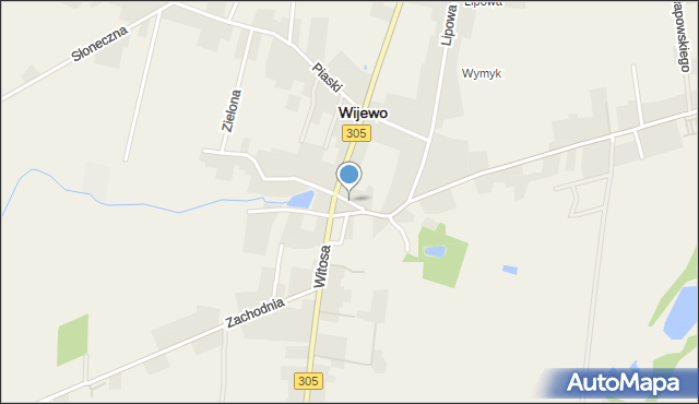 Wijewo, Krótka, mapa Wijewo