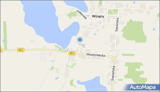 Wiżajny, Krótka, mapa Wiżajny