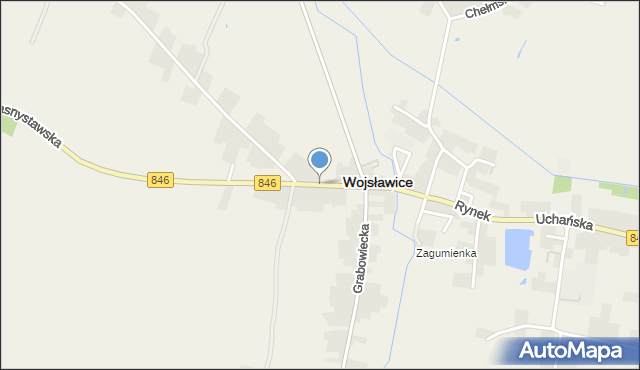 Wojsławice powiat chełmski, Krasnystawska, mapa Wojsławice powiat chełmski