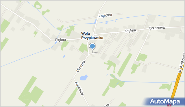 Wola Przypkowska, Krótka, mapa Wola Przypkowska