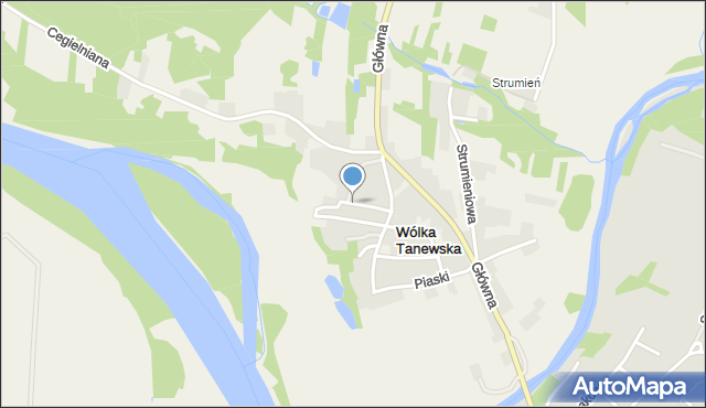 Wólka Tanewska, Krótka, mapa Wólka Tanewska