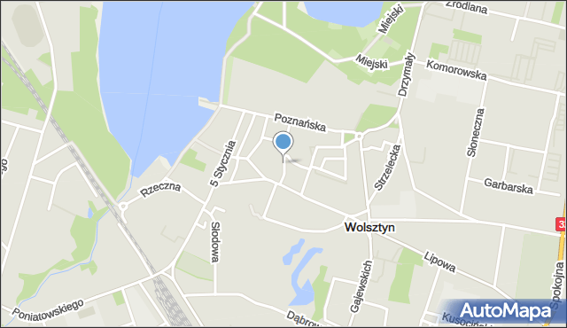 Wolsztyn, Krótka, mapa Wolsztyn