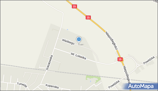 Września, Króla Kazimierza Wielkiego, mapa Wrześni