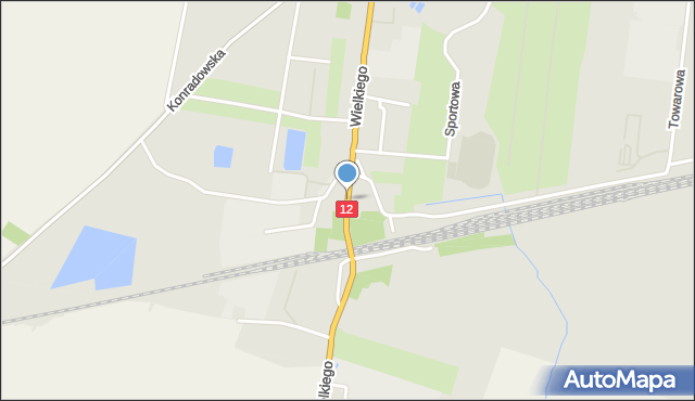 Wschowa, Króla Kazimierza Wielkiego, mapa Wschowa