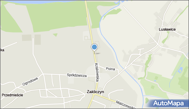 Zakliczyn powiat tarnowski, Krakowska, mapa Zakliczyn powiat tarnowski