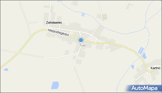 Żelisławiec, Krótka, mapa Żelisławiec