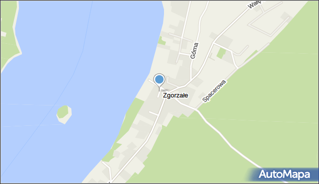 Zgorzałe, Krótka, mapa Zgorzałe