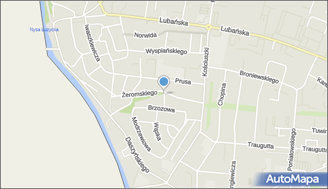 Zgorzelec, Krasińskiego Zygmunta, mapa Zgorzelec