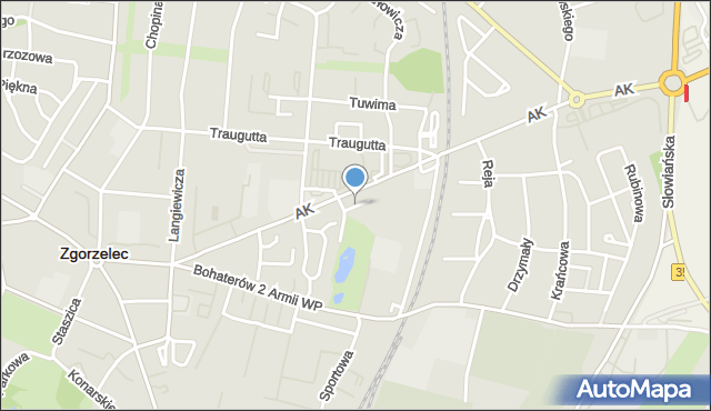 Zgorzelec, Króla Władysława Łokietka, mapa Zgorzelec