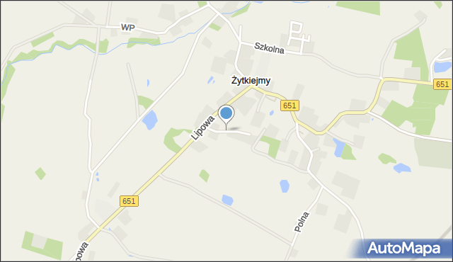 Żytkiejmy, Krótka, mapa Żytkiejmy