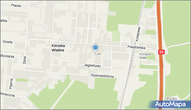 Kliniska Wielkie, Księżnej Dąbrówki, mapa Kliniska Wielkie