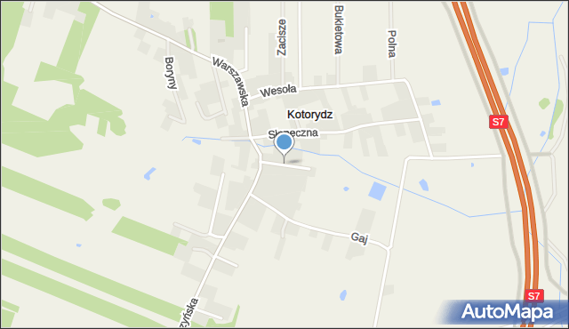 Kotorydz, Książęca, mapa Kotorydz