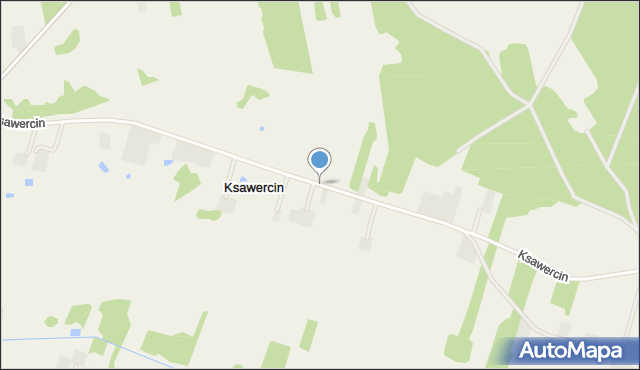 Ksawercin, Ksawercin, mapa Ksawercin