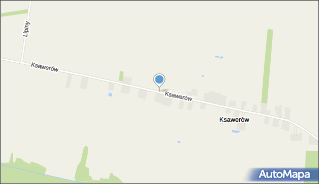 Ksawerów gmina Nowosolna, Ksawerów, mapa Ksawerów gmina Nowosolna