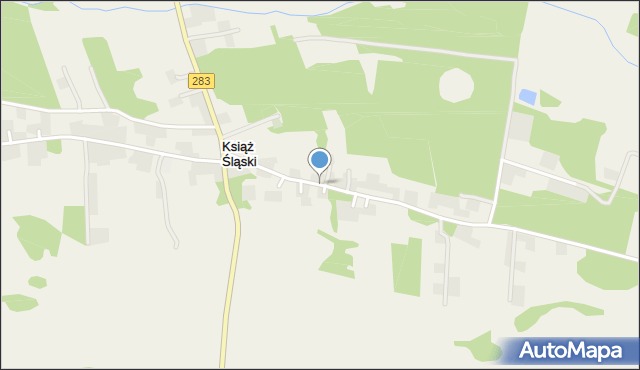 Książ Śląski, Książ Śląski, mapa Książ Śląski