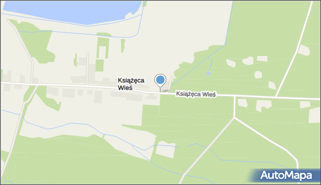 Książęca Wieś, Książęca Wieś, mapa Książęca Wieś