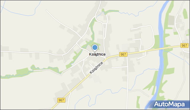 Książnice gmina Gdów, Książnice, mapa Książnice gmina Gdów