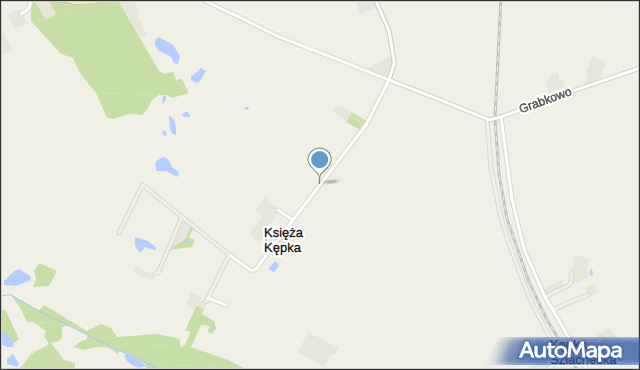 Księża Kępka, Księża Kępka, mapa Księża Kępka