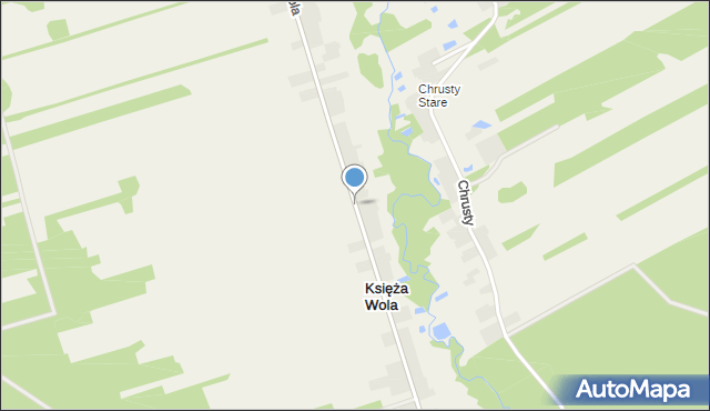 Księża Wola, Księża Wola, mapa Księża Wola