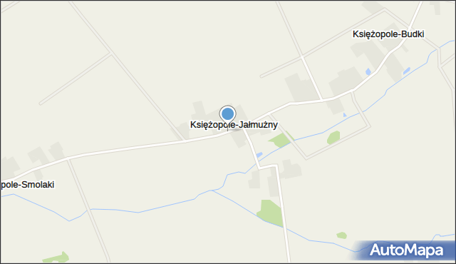 Księżopole-Jałmużny, Księżopole-Jałmużny, mapa Księżopole-Jałmużny