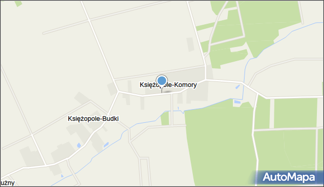 Księżopole-Komory, Księżopole-Komory, mapa Księżopole-Komory