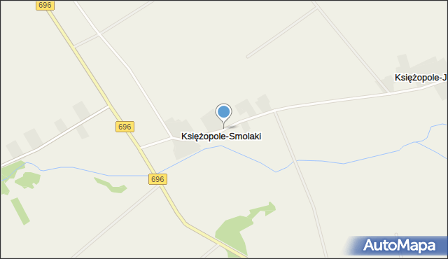 Księżopole-Smolaki, Księżopole-Smolaki, mapa Księżopole-Smolaki