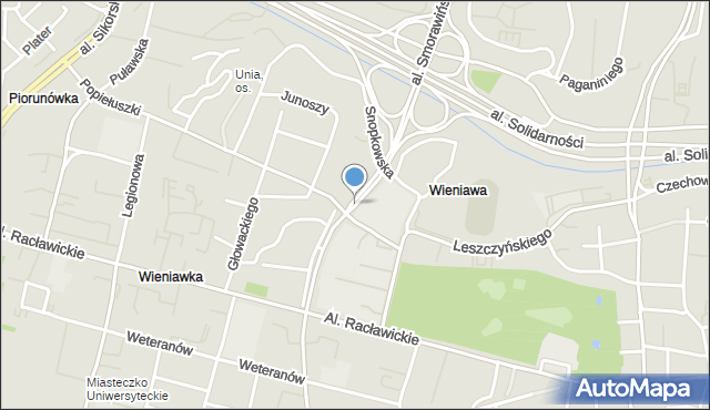 Lublin, Księcia Józefa Poniatowskiego, mapa Lublina