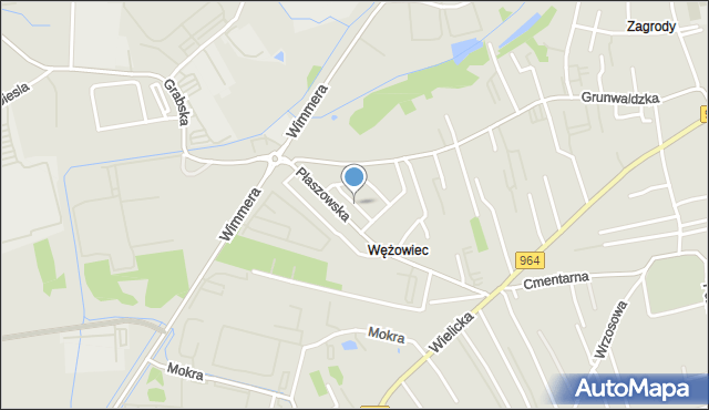 Niepołomice, Księcia Witolda, mapa Niepołomice