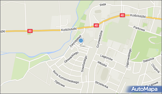 Prudnik, Księcia Czartoryskiego Adama, mapa Prudnik