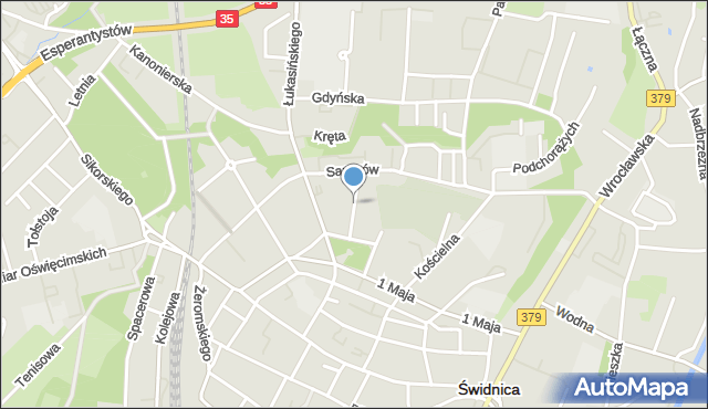 Świdnica, Księżnej Agnieszki, mapa Świdnicy