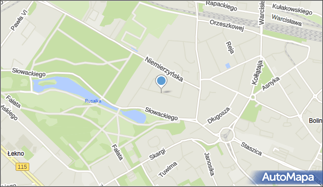 Szczecin, Księcia Barnima III Wielkiego, mapa Szczecina