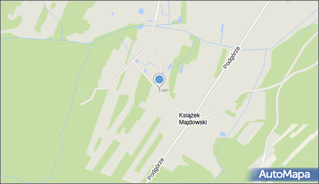 Szydłowiec, Książek Majdowski, mapa Szydłowiec