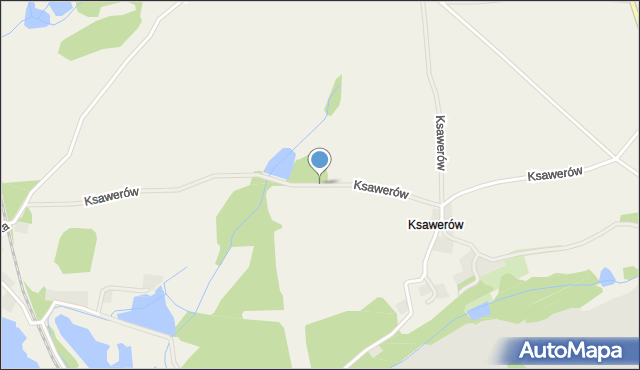 Wilka, Ksawerów, mapa Wilka