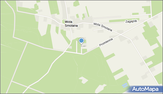 Wola Smolana, Książkowa, mapa Wola Smolana