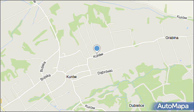 Bochnia, Kurów, mapa Bochni
