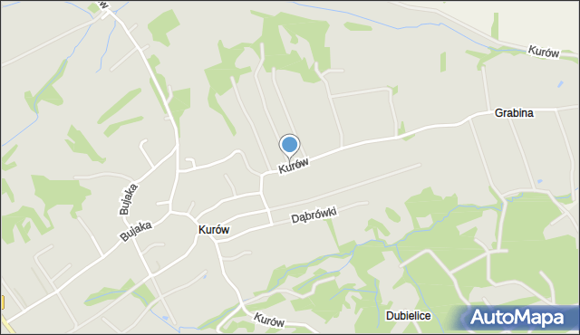 Bochnia, Kurów, mapa Bochni