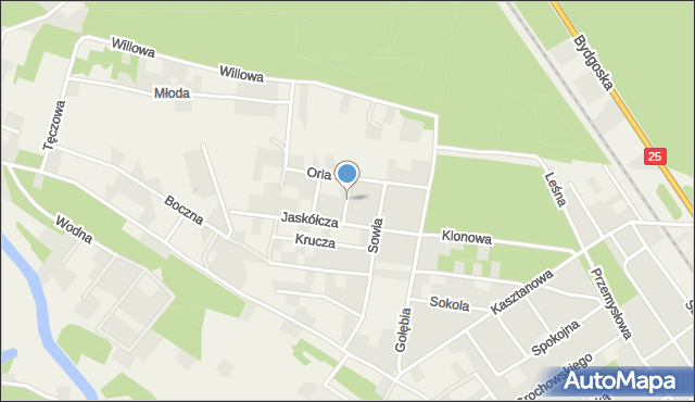 Brzoza gmina Nowa Wieś Wielka, Kukułcza, mapa Brzoza gmina Nowa Wieś Wielka