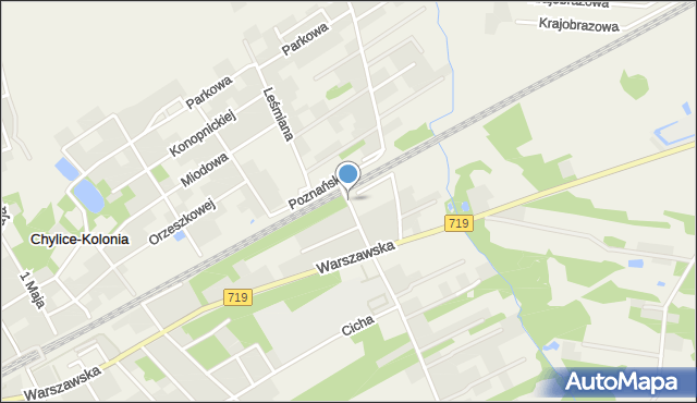 Chylice gmina Jaktorów, Kukuczki Jerzego, mapa Chylice gmina Jaktorów