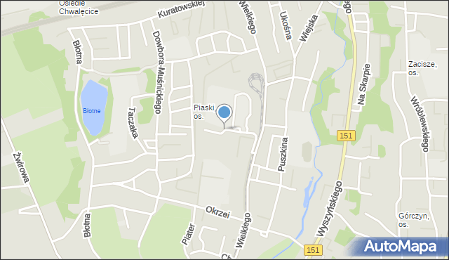 Gorzów Wielkopolski, Kukuczki Jerzego, mapa Gorzów Wielkopolski