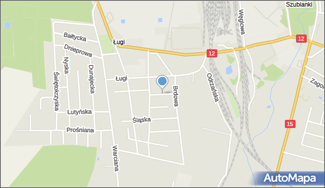 Jarocin, Kujawska, mapa Jarocin