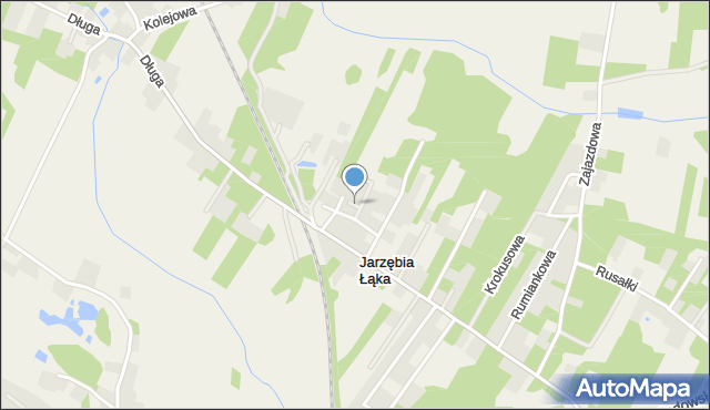 Jarzębia Łąka, Kusa, mapa Jarzębia Łąka