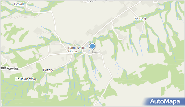 Kamesznica, Kuboski, mapa Kamesznica