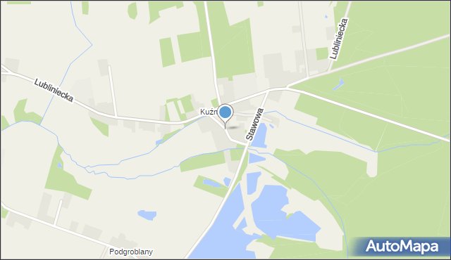 Kośmidry gmina Pawonków, Kuźnicka, mapa Kośmidry gmina Pawonków