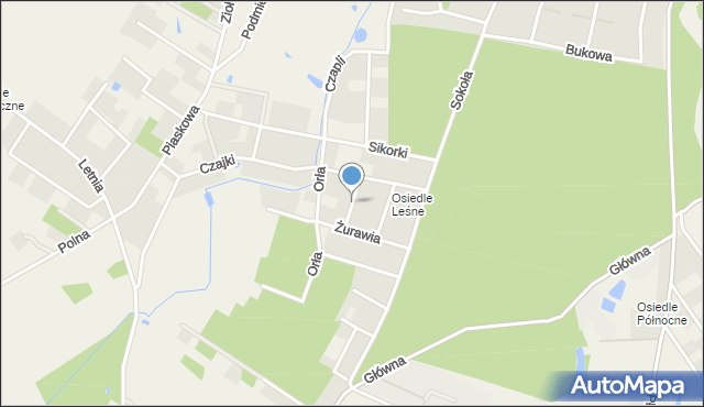 Koteże, Kukułki, mapa Koteże