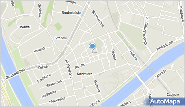 Kraków, Kupa, mapa Krakowa