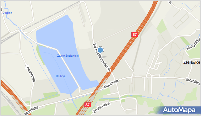 Kraków, Ku Raciborowicom, mapa Krakowa