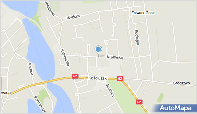 Kruszwica, Kujawska, mapa Kruszwica