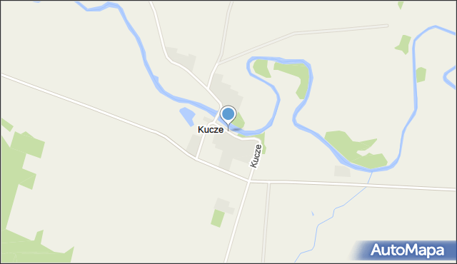 Kucze gmina Kalinowo, Kucze, mapa Kucze gmina Kalinowo